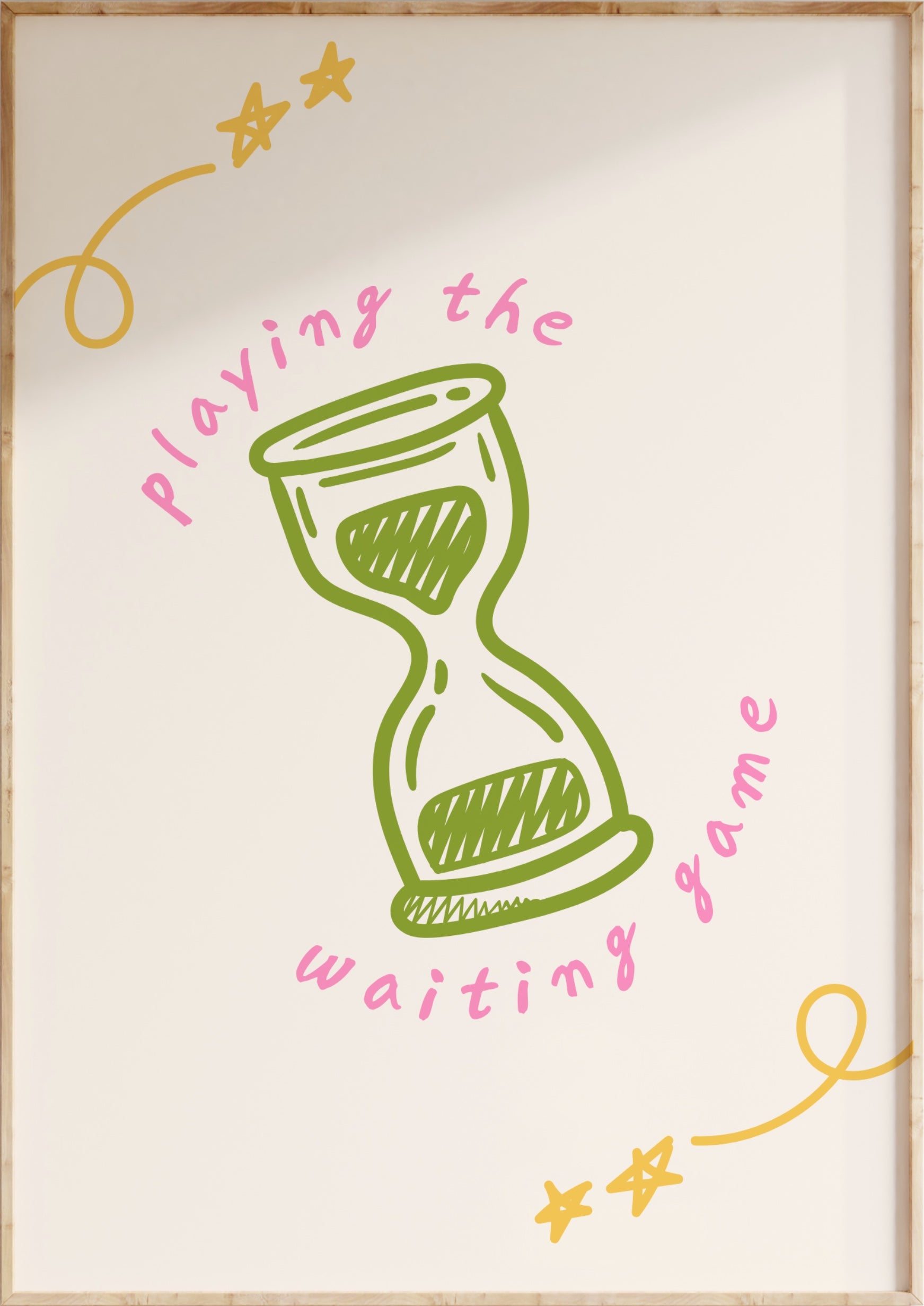 Playing The Waiting Game Art Print