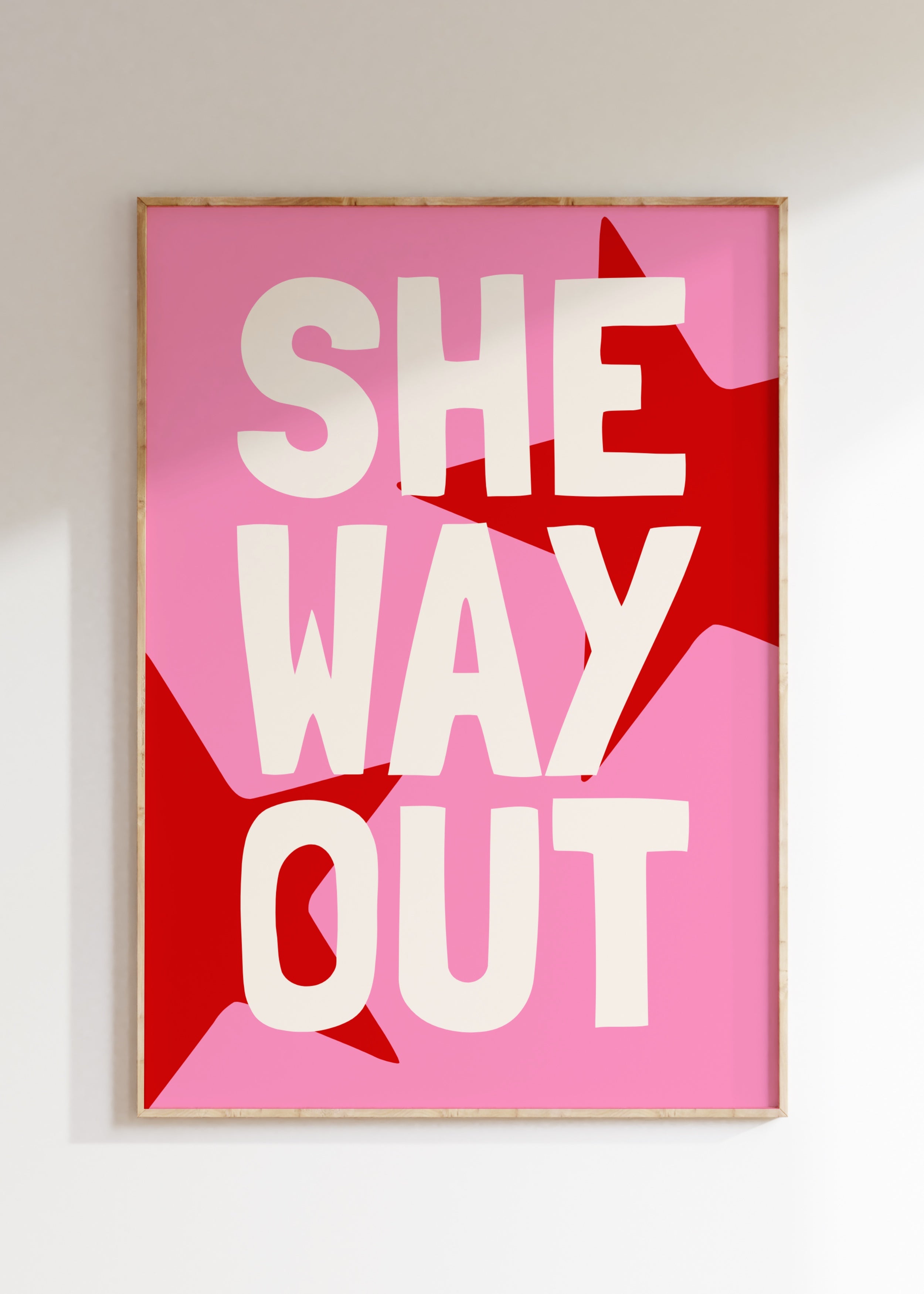 She Way Out Art Print