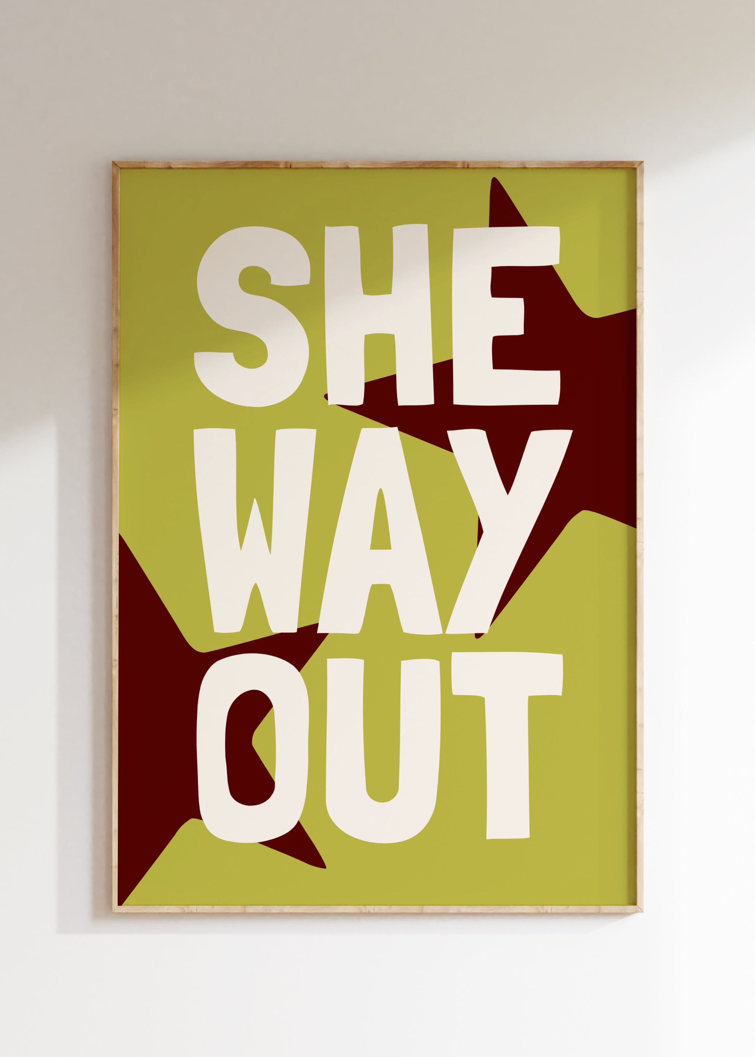 She Way Out Art Print