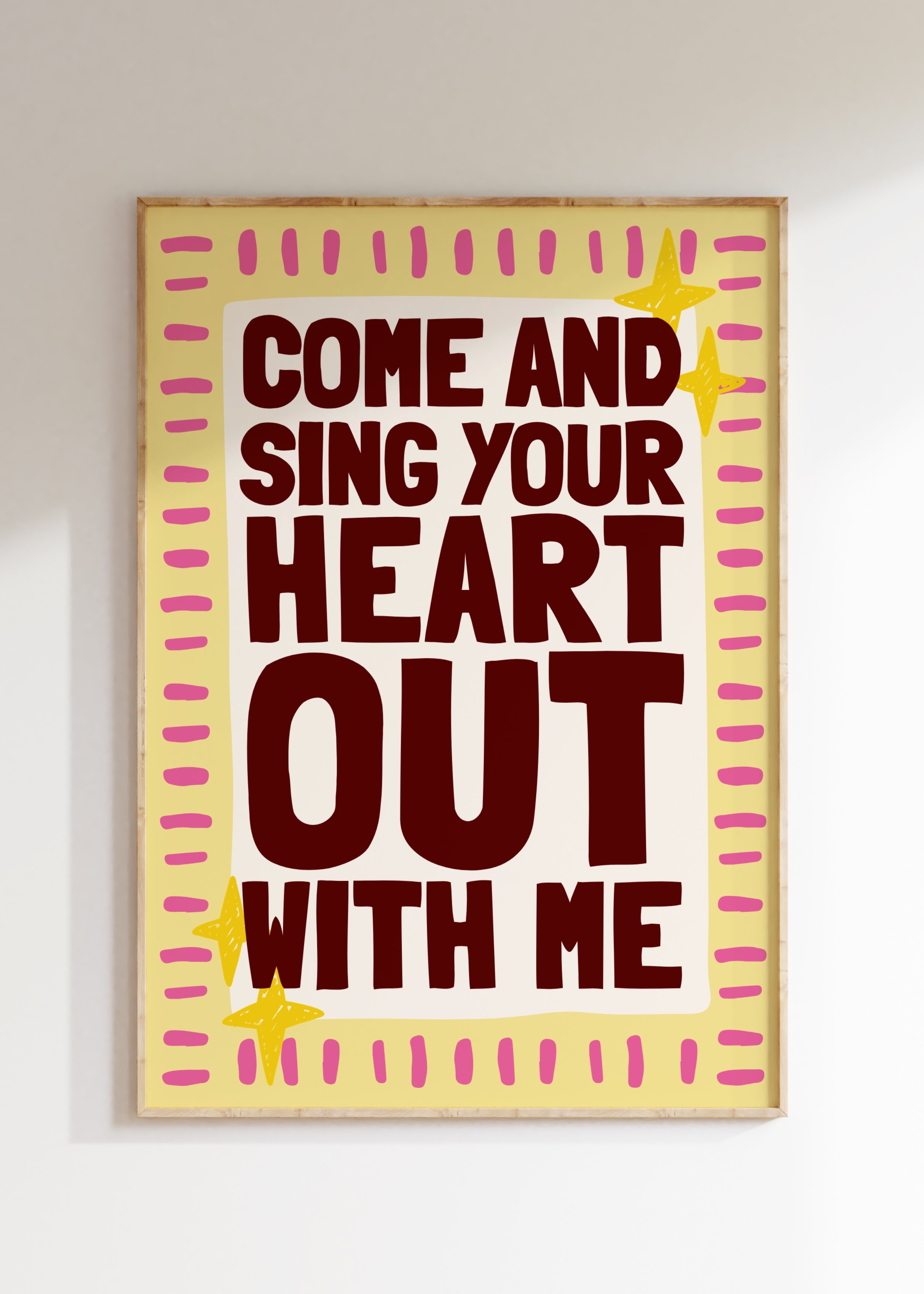 Sing Your Heart Out Art Print