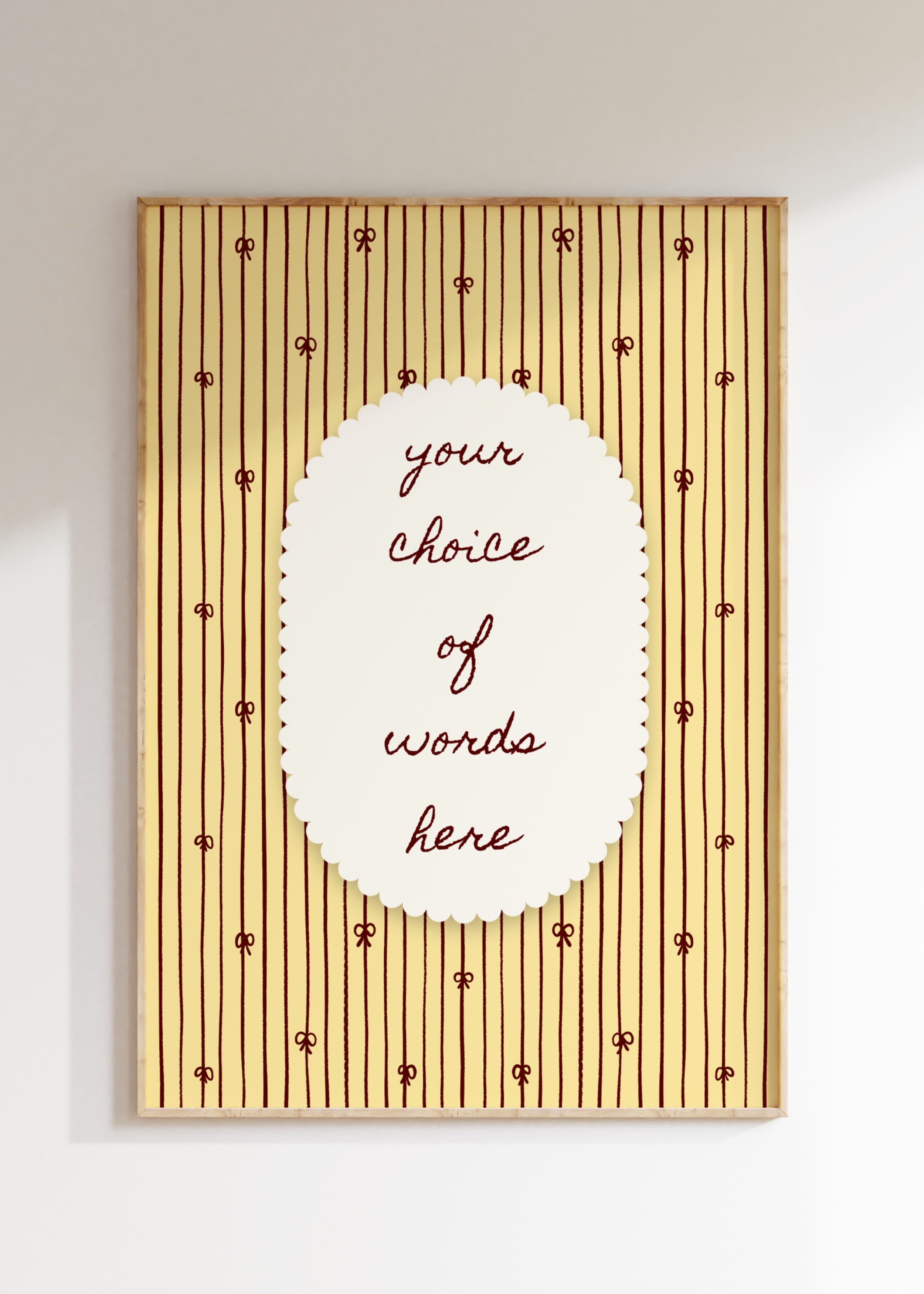 Custom Word Art Print