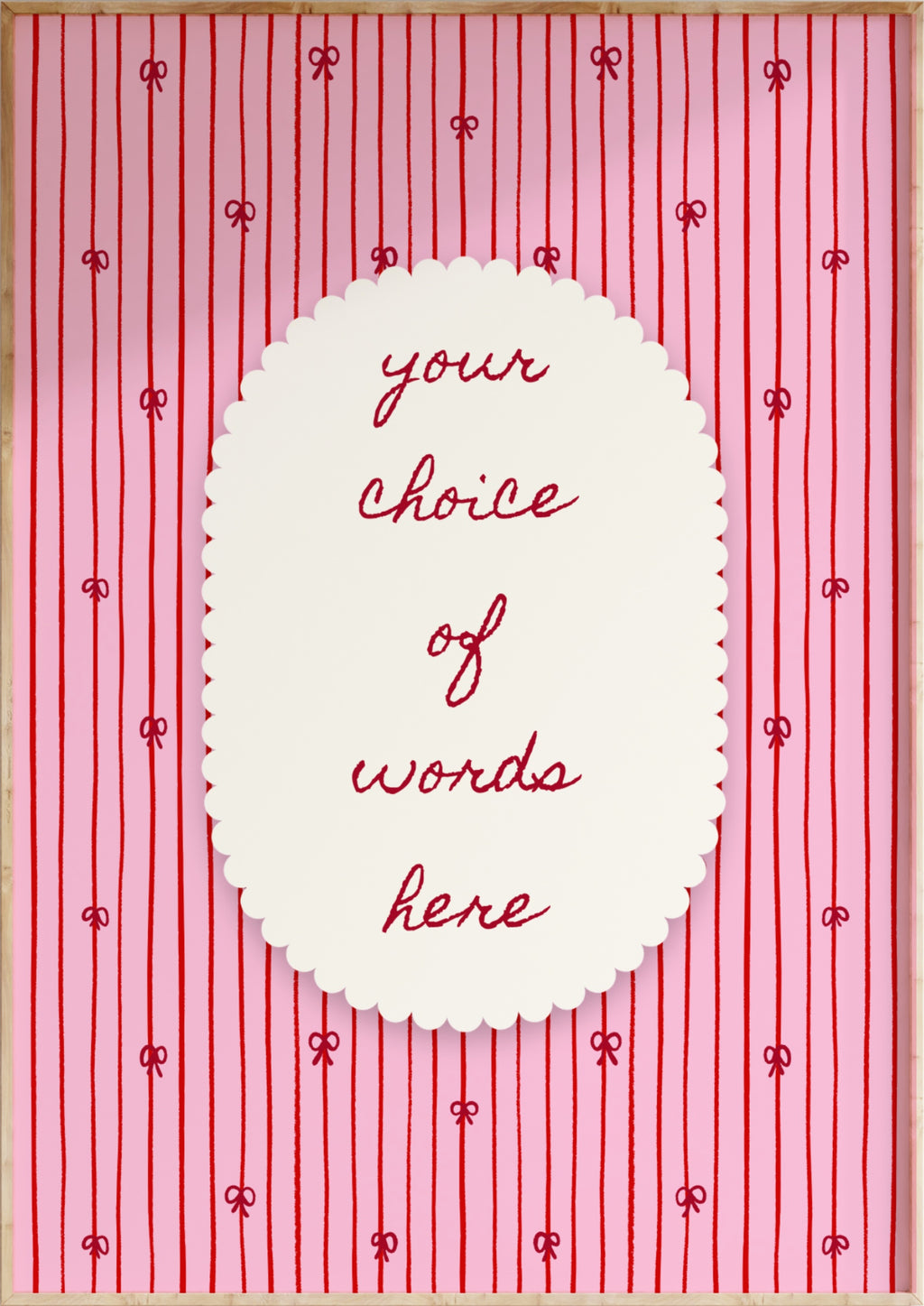 Custom Word Art Print