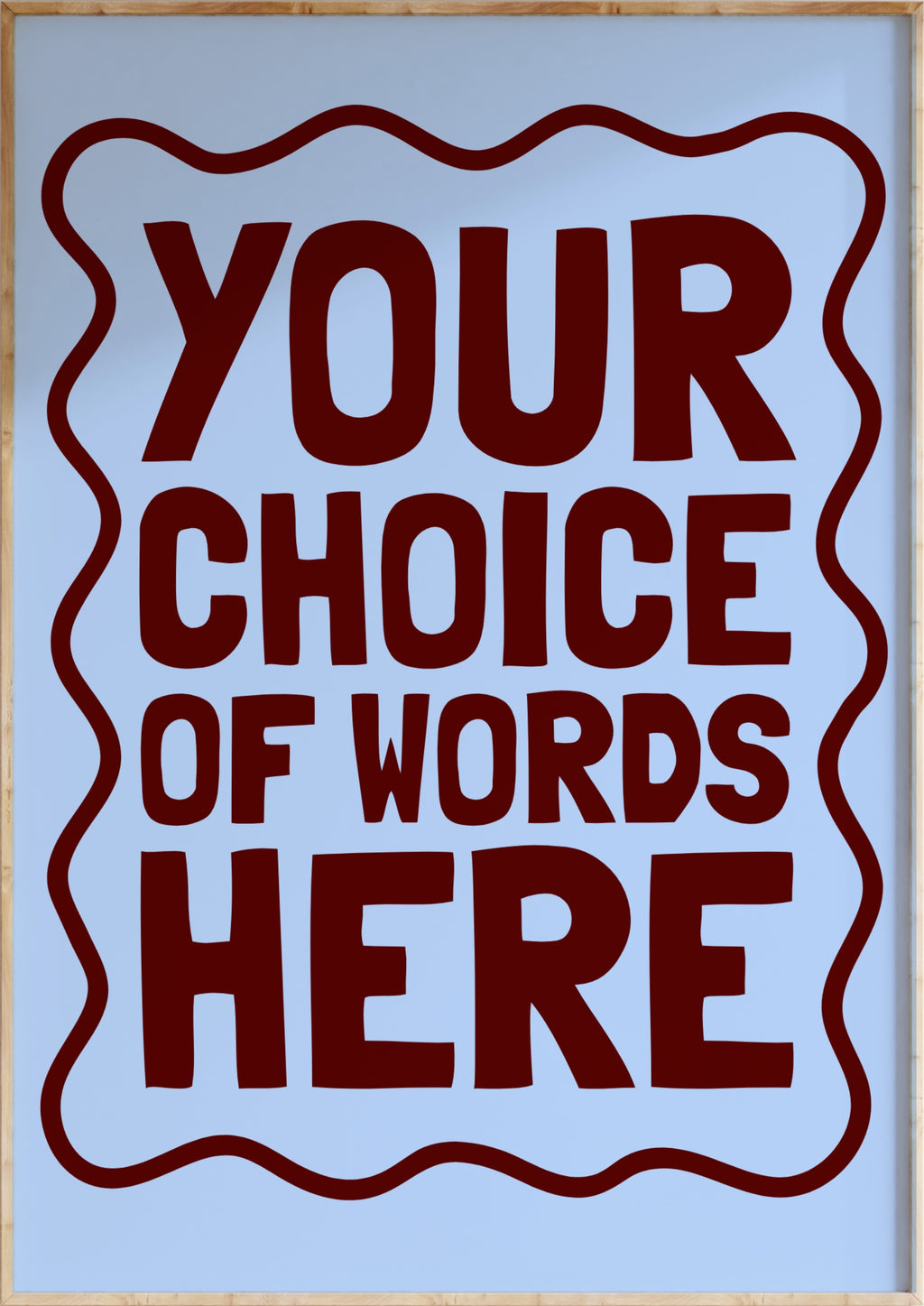 Custom Word Art Print