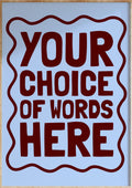 Custom Word Art Print