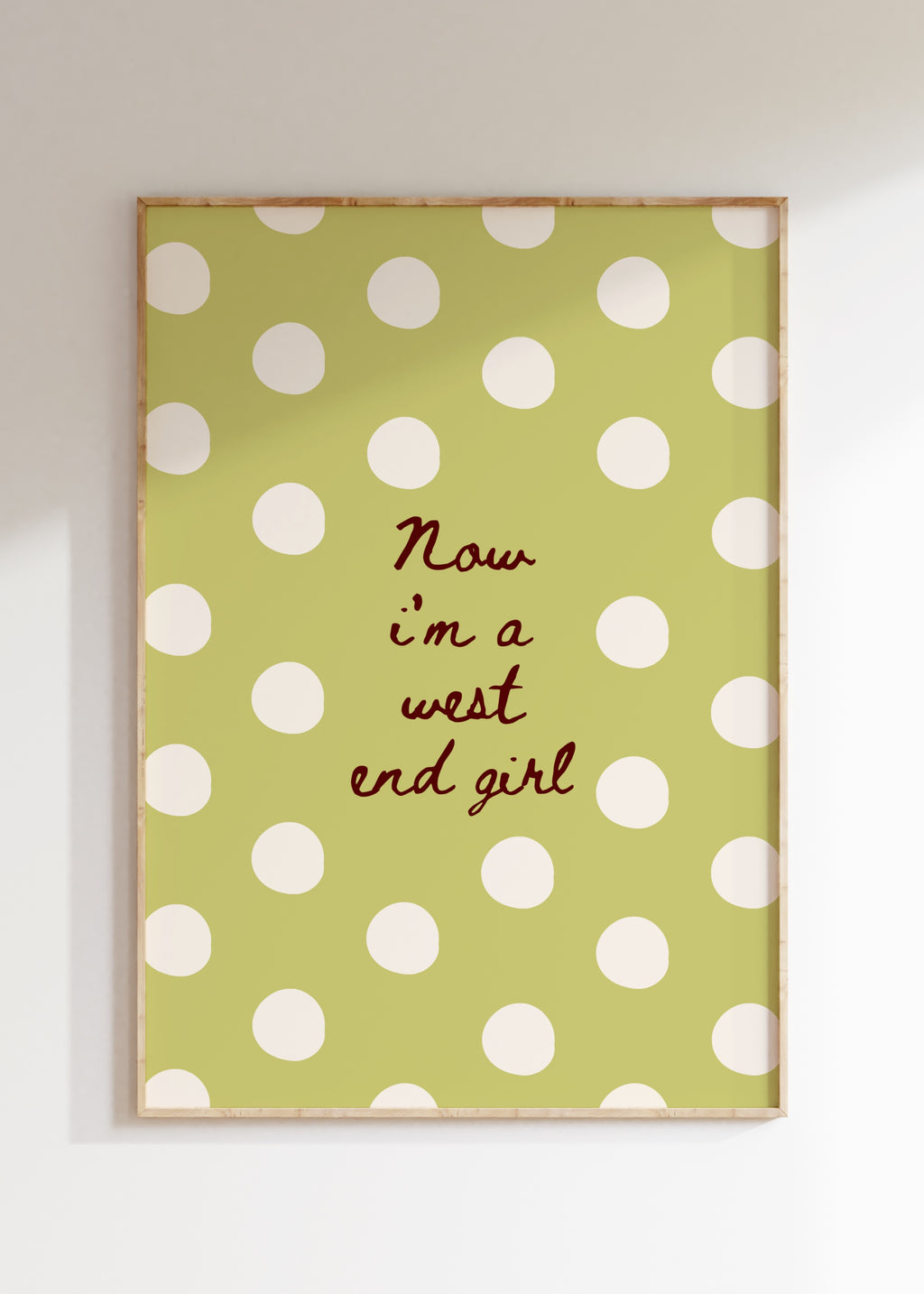 West End Girl Art Print