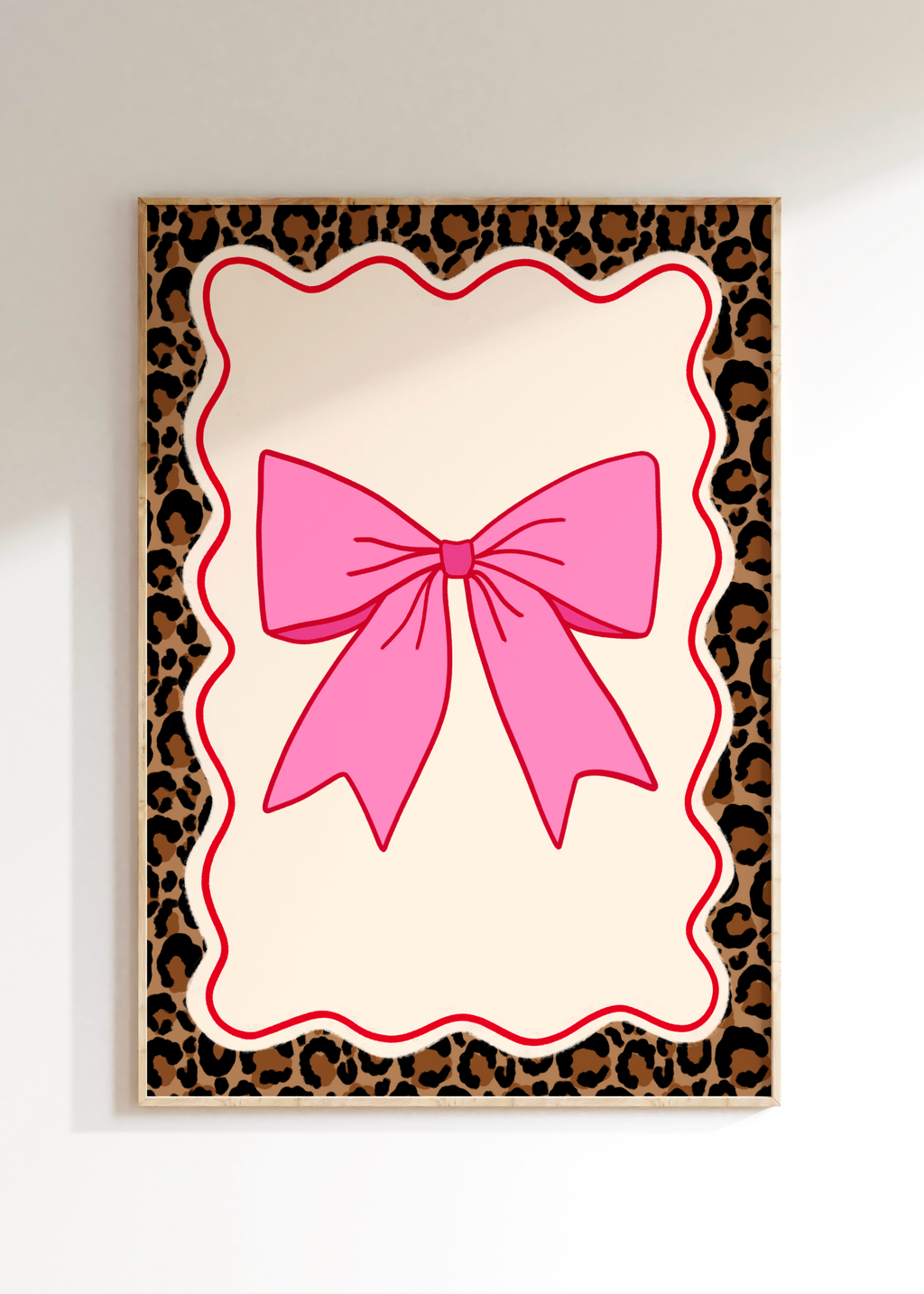 Leopard Bow Art Print
