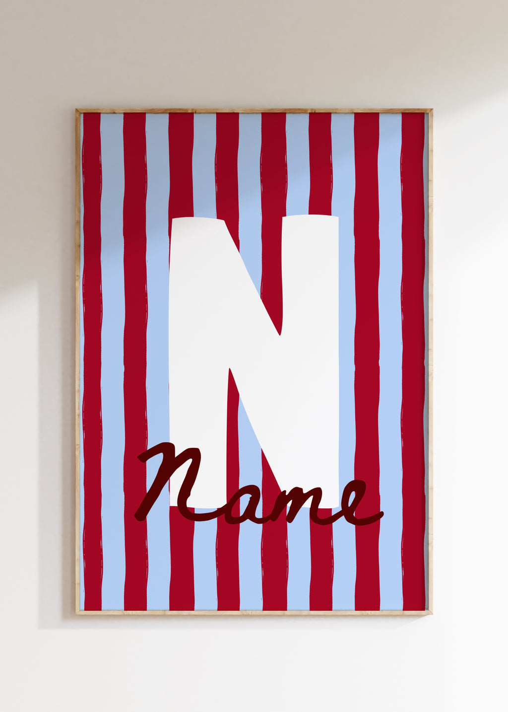 Custom Initial Art Print