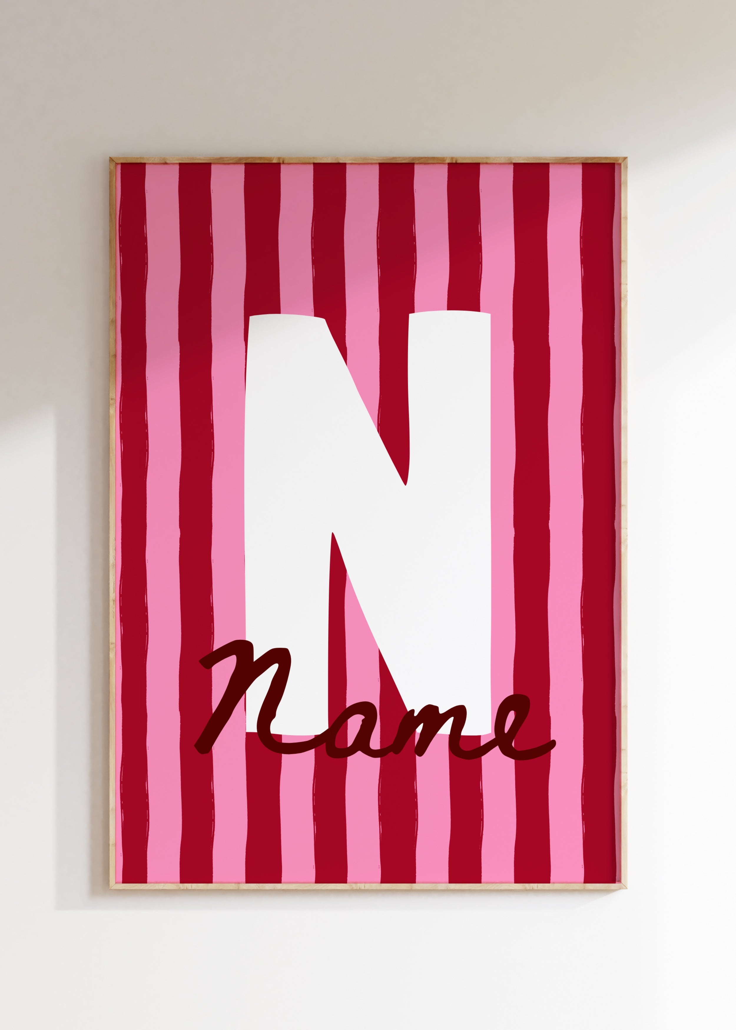 Custom Initial Art Print