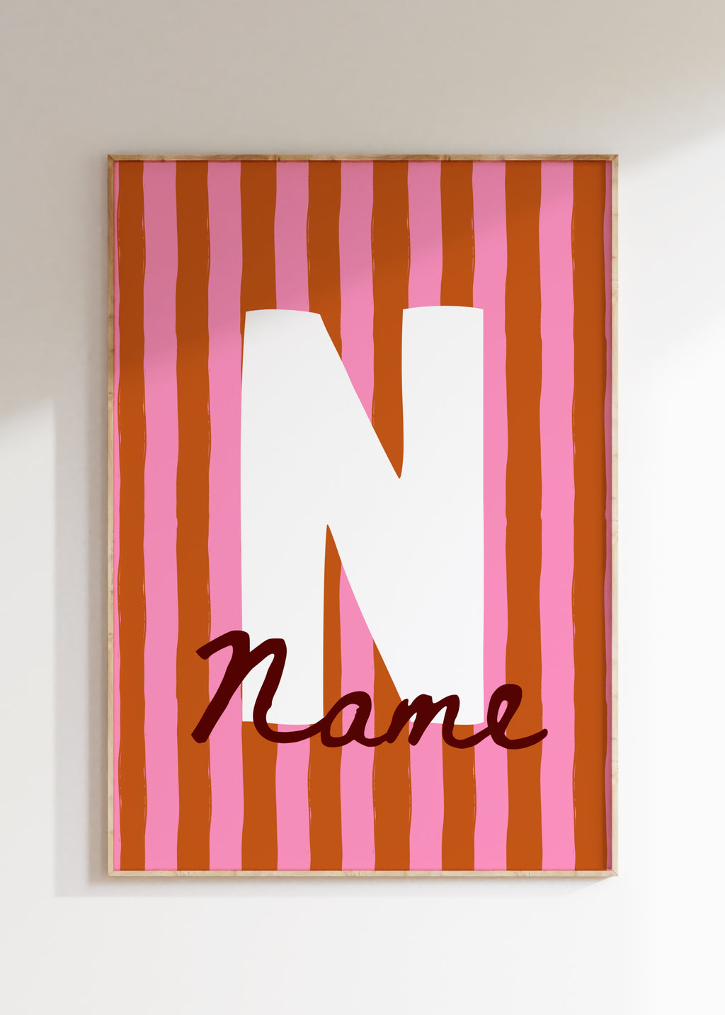 Custom Initial Art Print