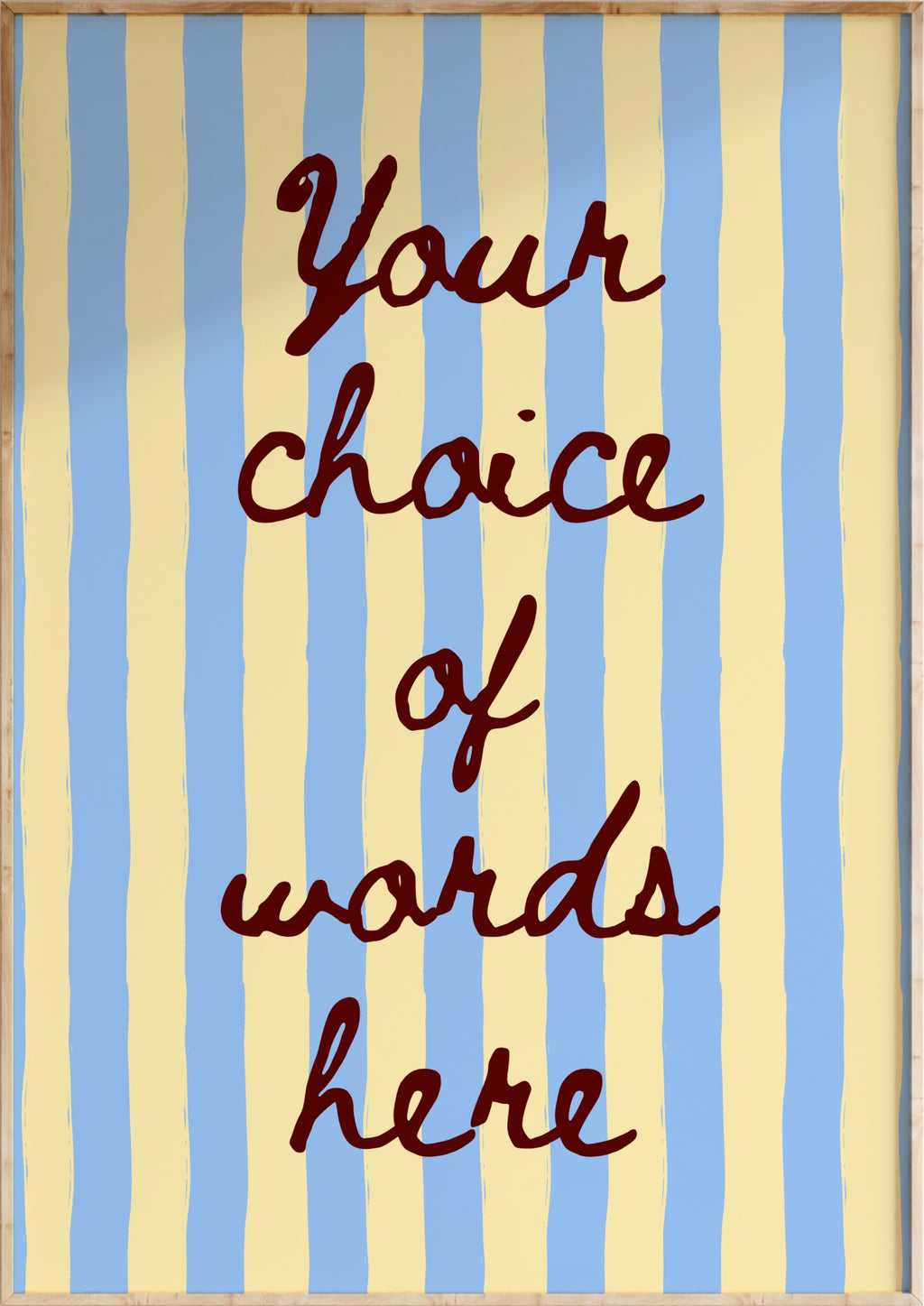 Custom Word Art Print