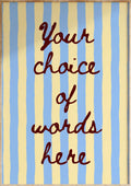 Custom Word Art Print