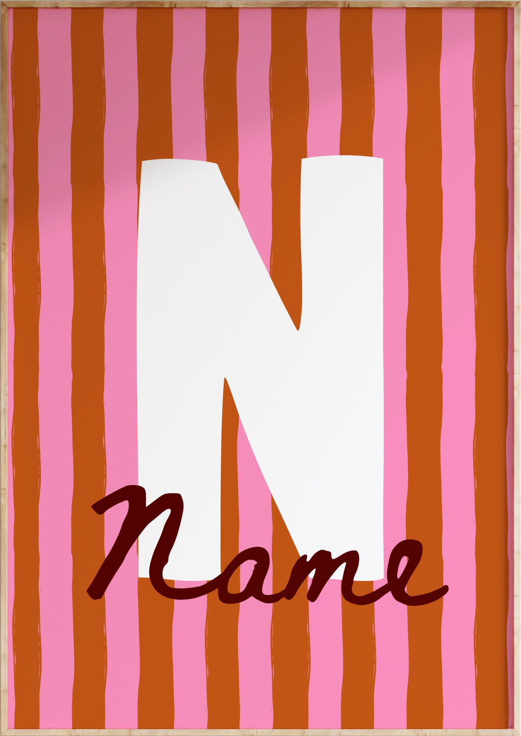 Custom Initial Art Print