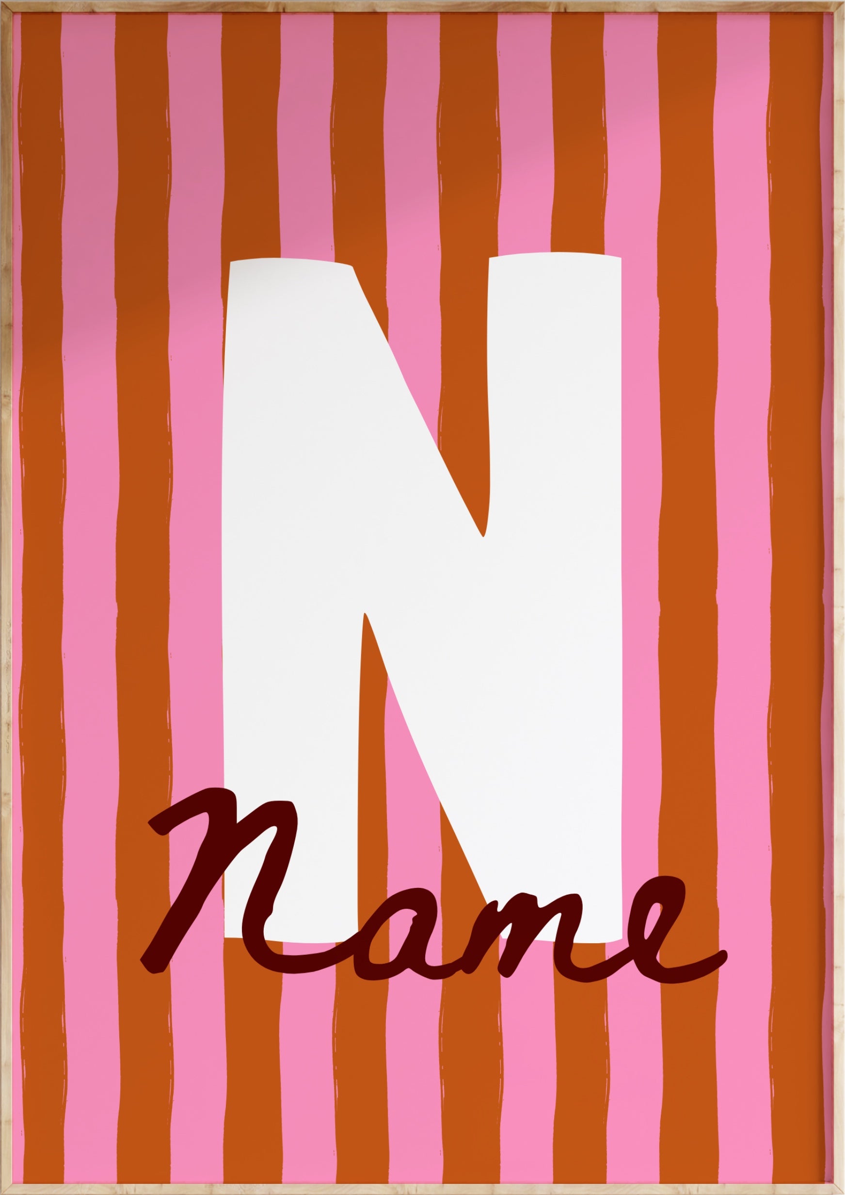 Custom Initial Art Print