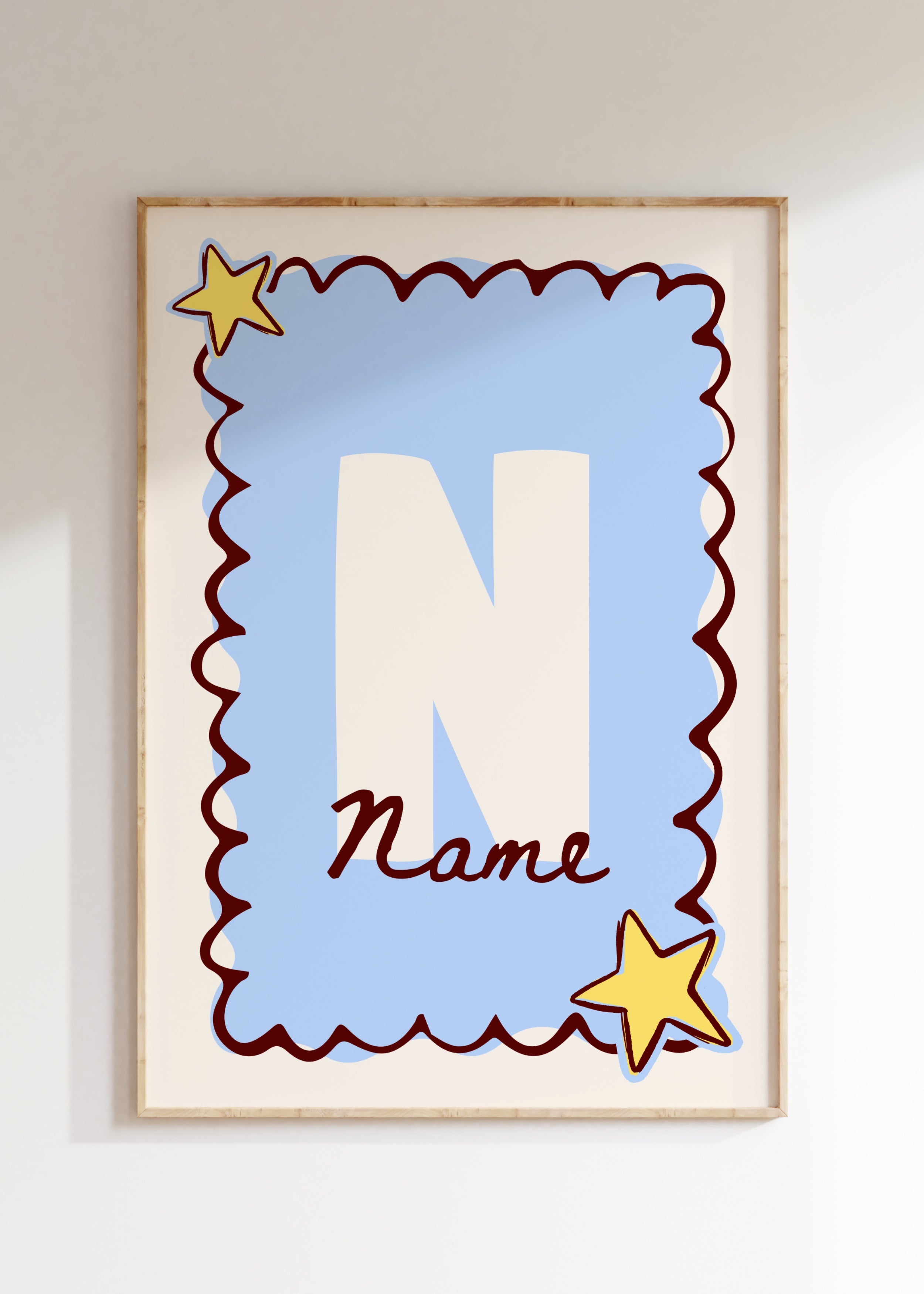 Custom Initial Art Print