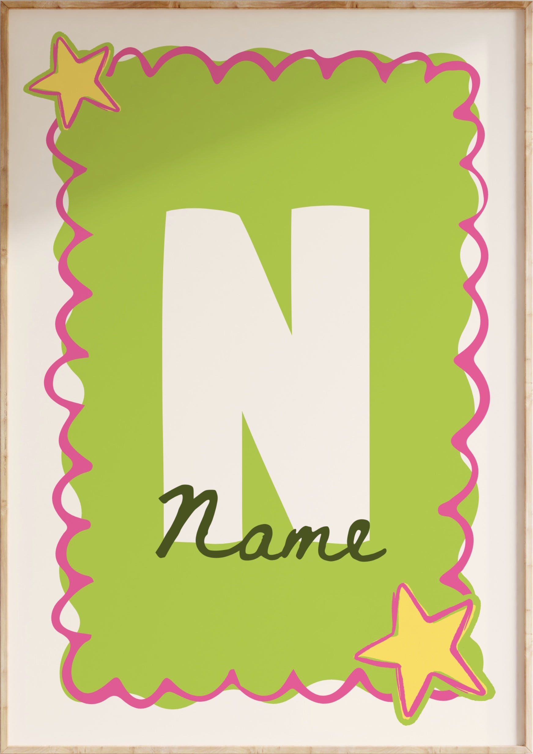 Custom Initial Art Print