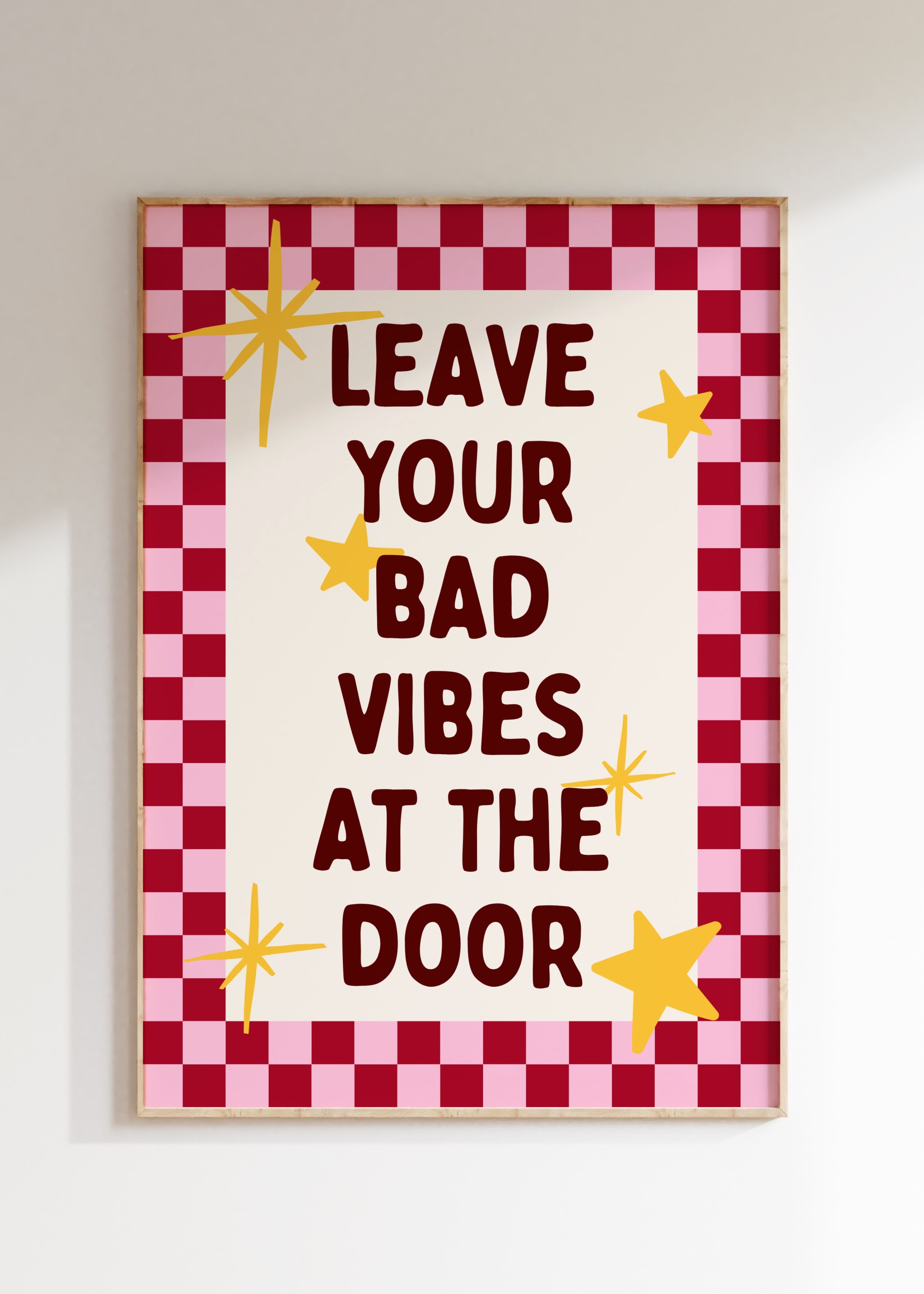 No Bad Vibes Art Print