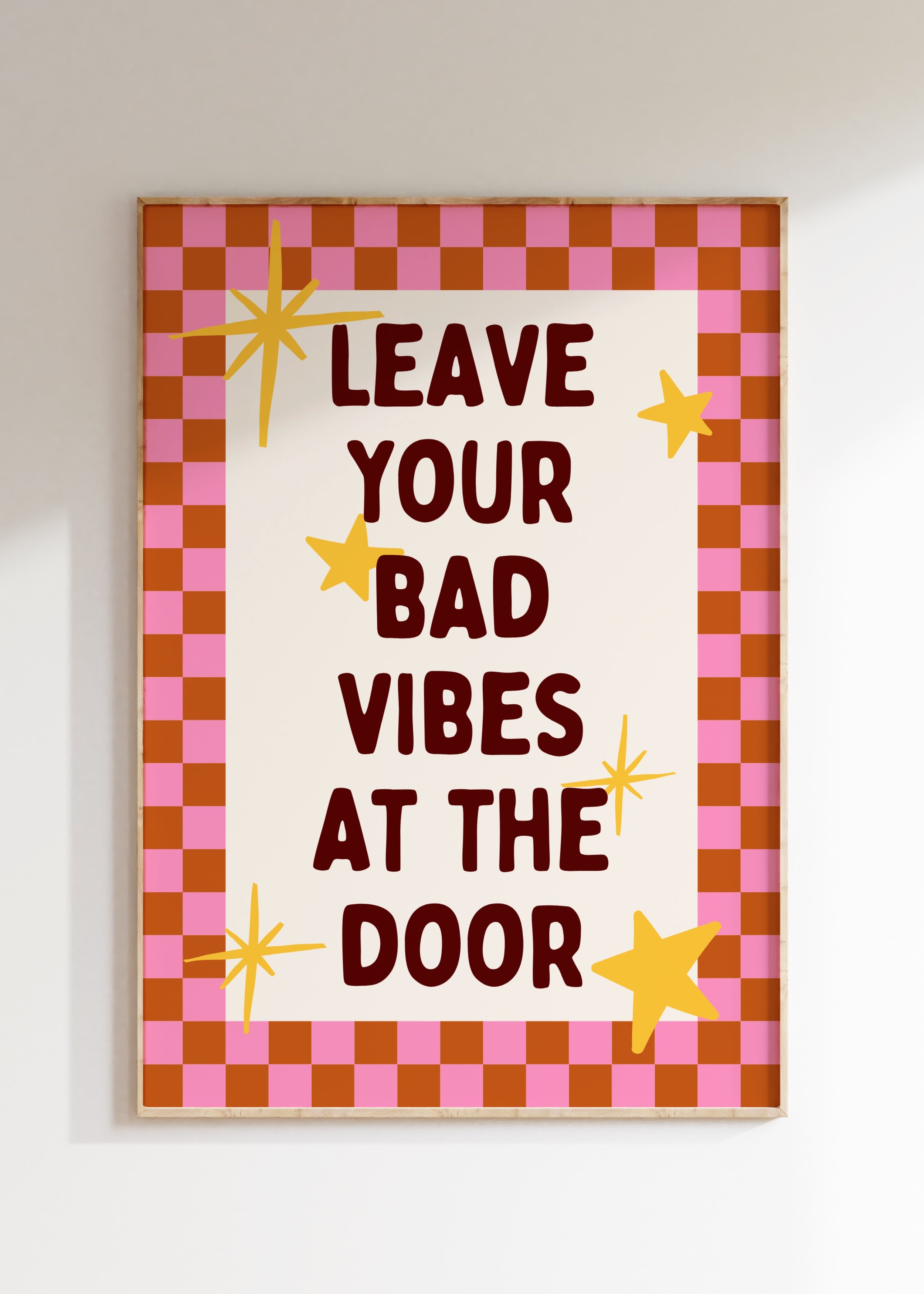 No Bad Vibes Art Print