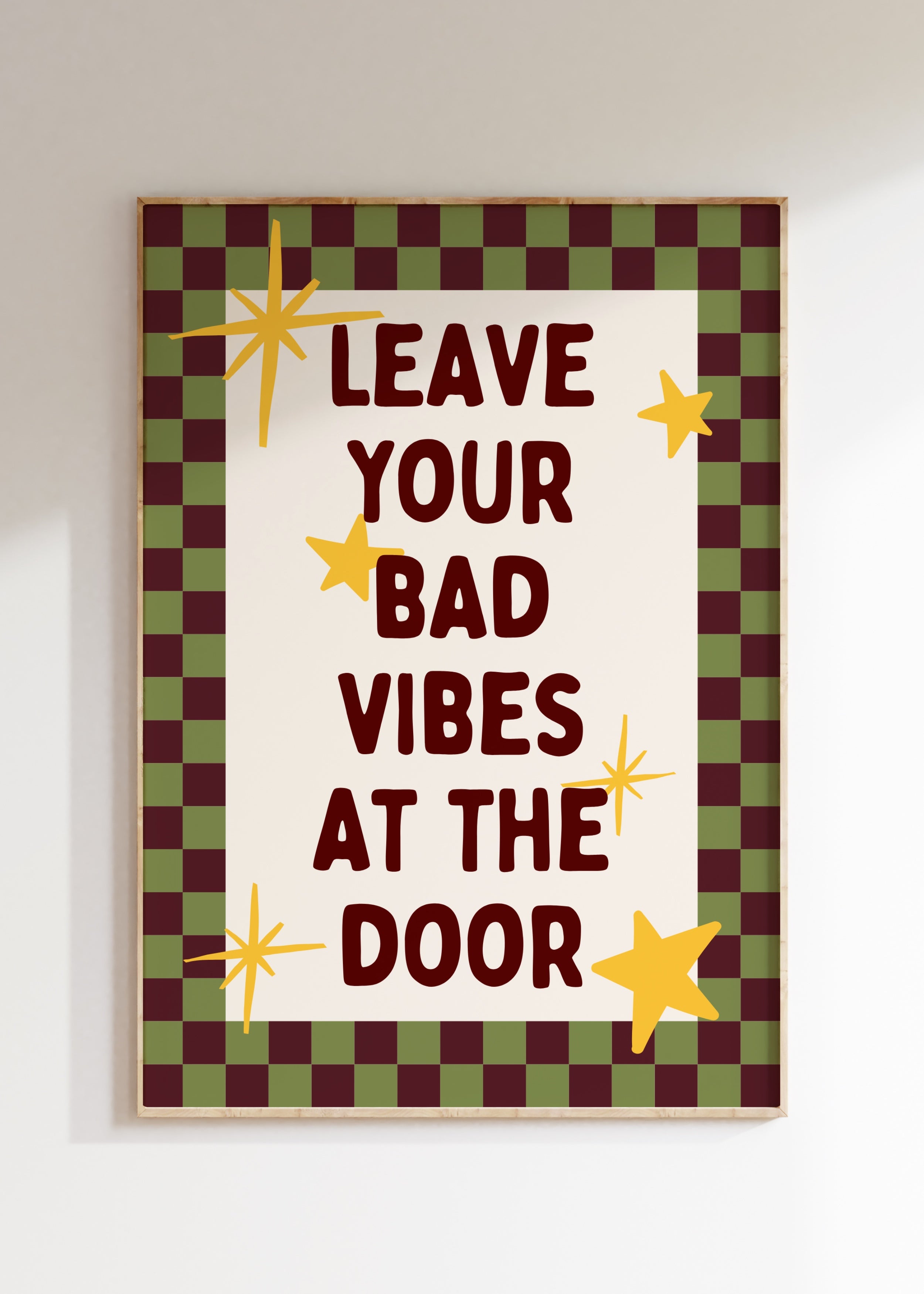 No Bad Vibes Art Print