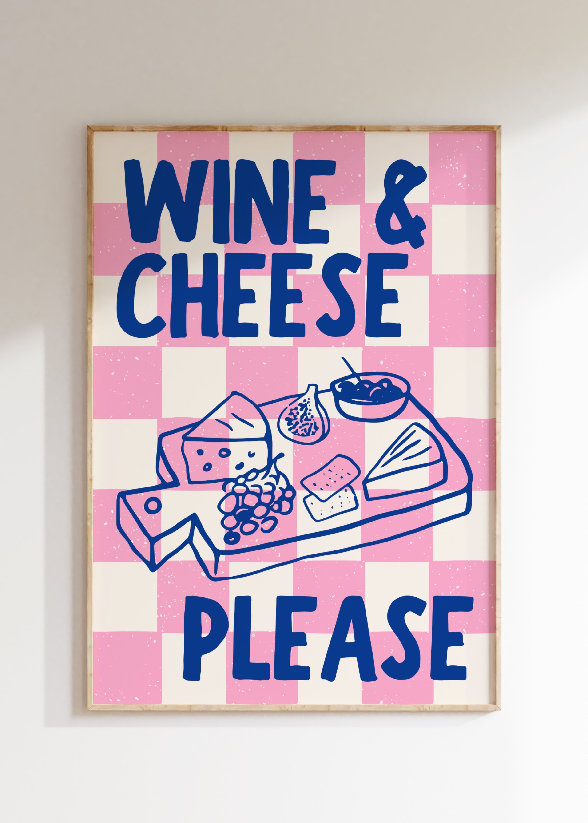 Wine & Cheese Art Print