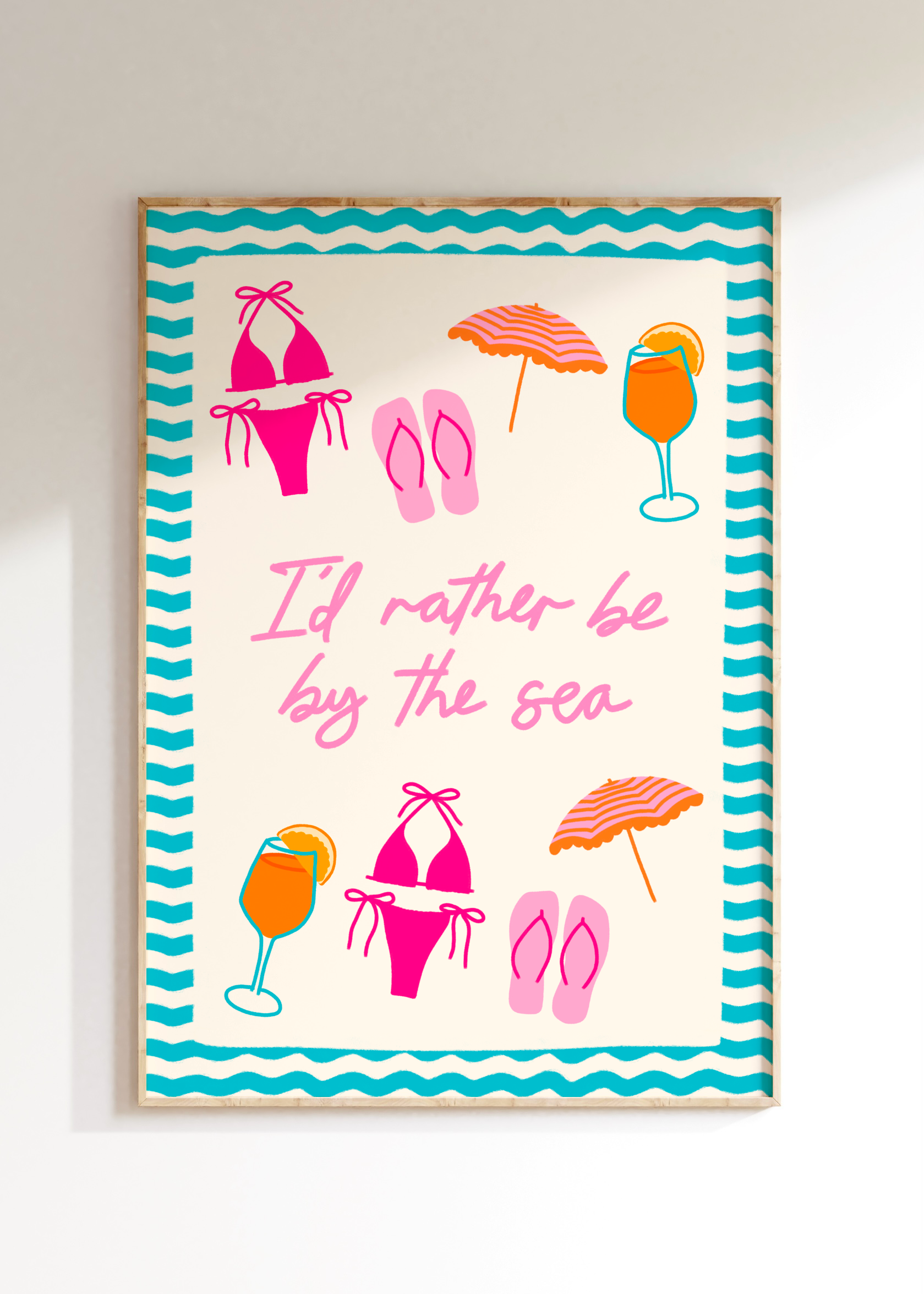 By The Sea Art Print