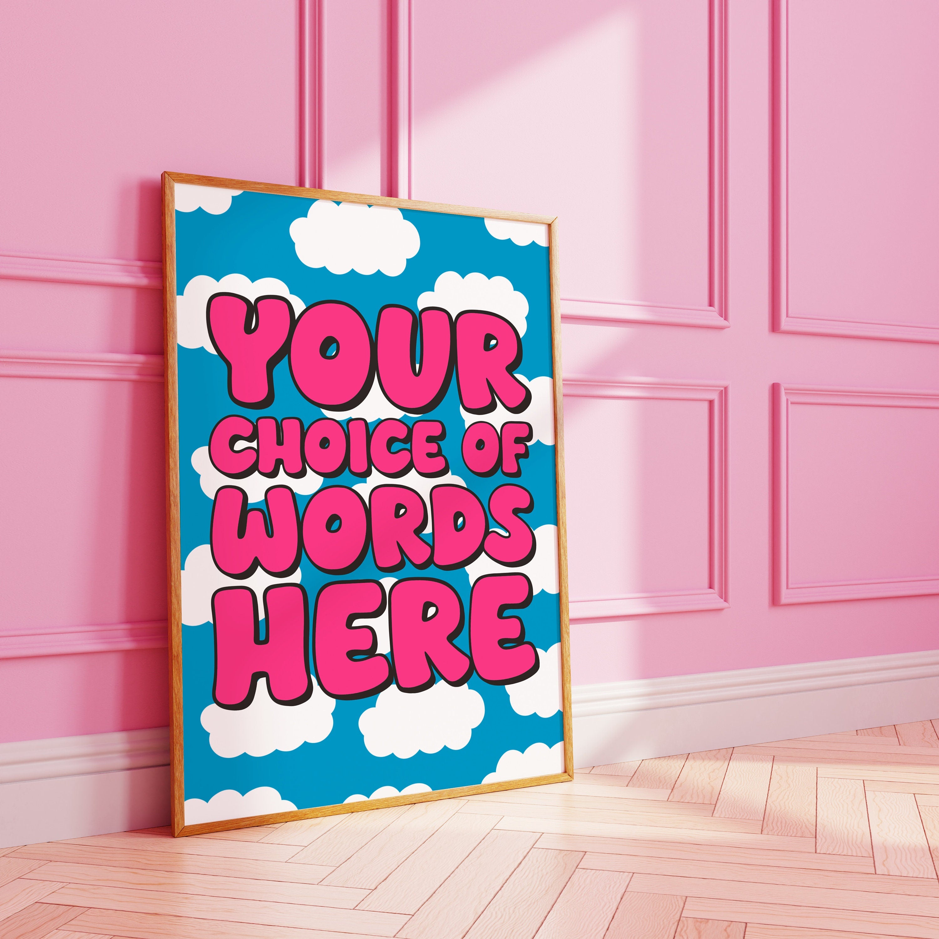 Custom Cloud Art Print