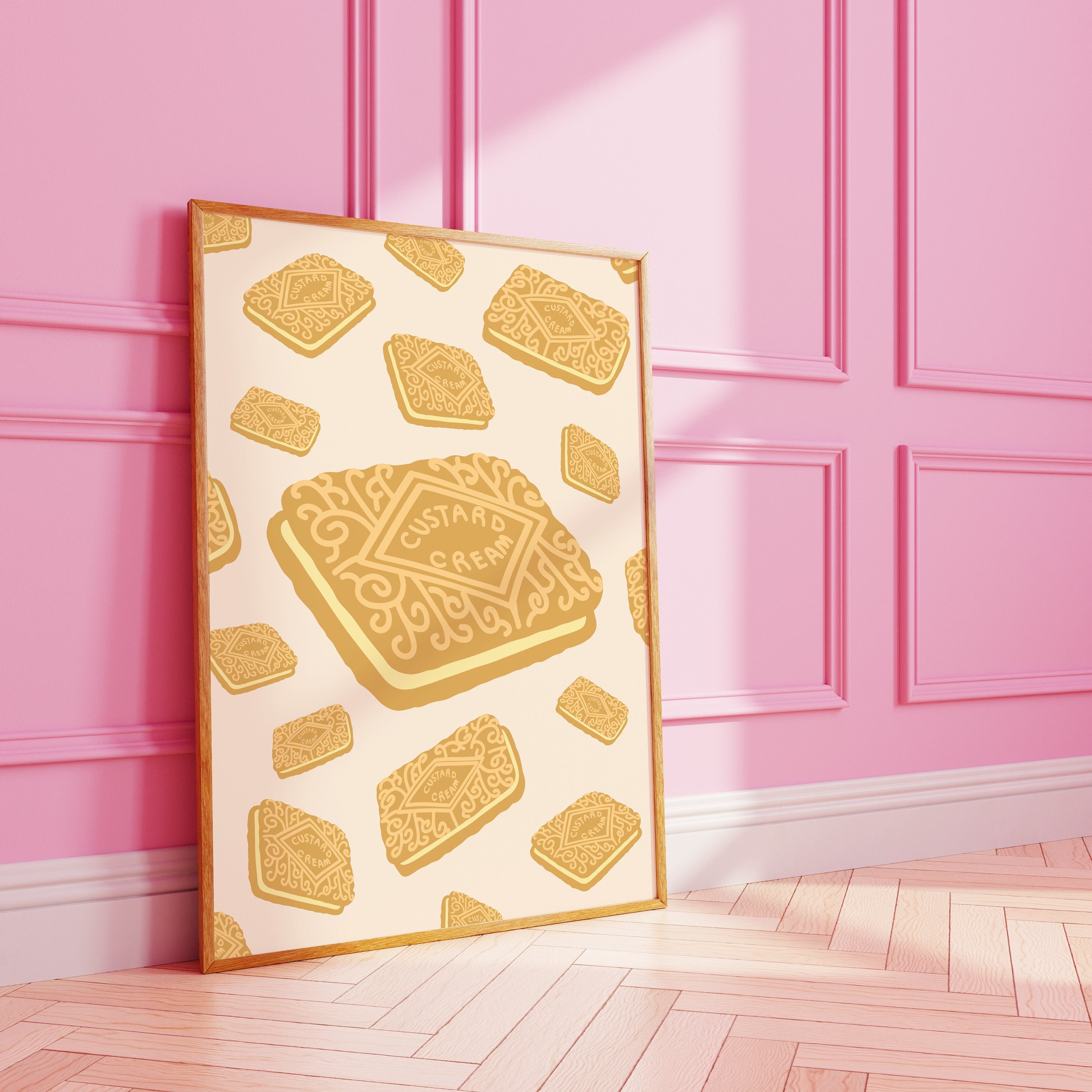 Custard Cream Biscuit Art Print