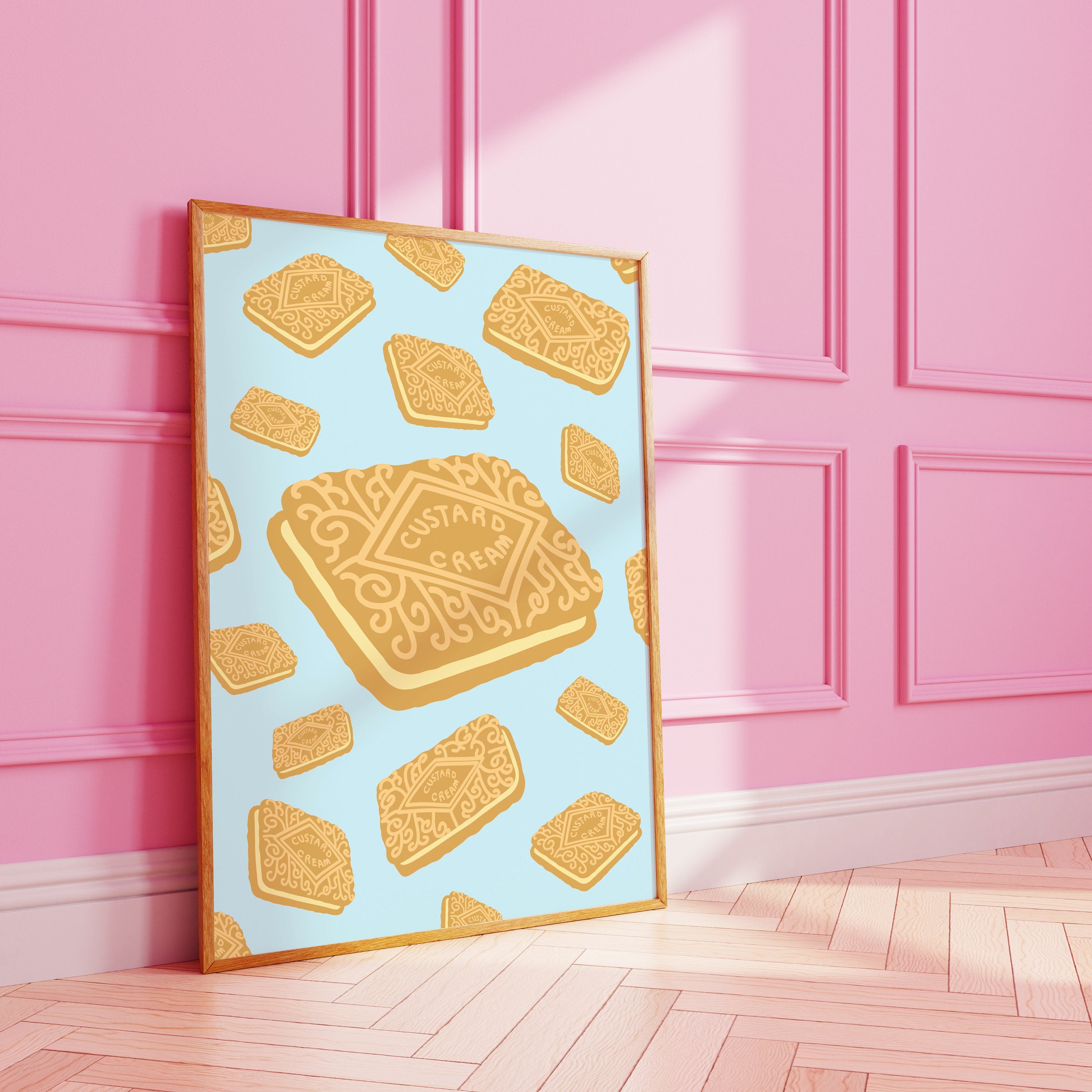 Custard Cream Biscuit Art Print